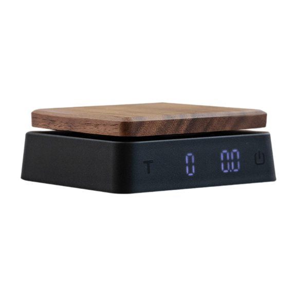 Fiocias Coffee Scale with Timer Precision LED Display Portable Electronic Weighing Scale Black