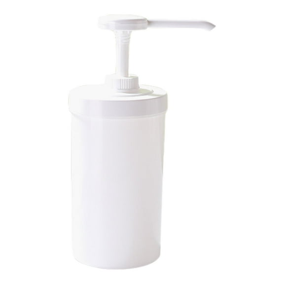 Fiocias Coffee Syrup Dispenser Sauces Salad Seasoning Condiment Pump Container with Pump 15cc