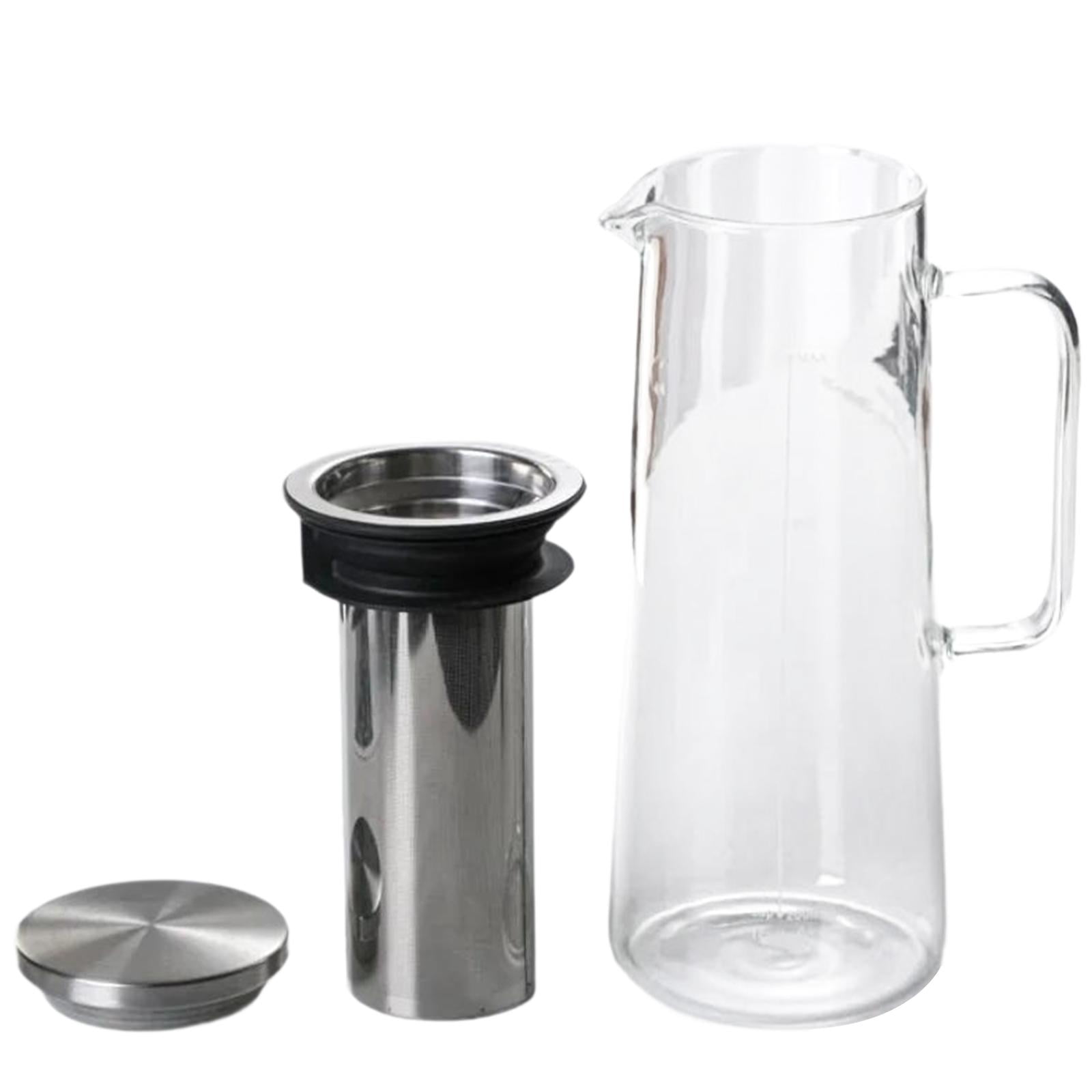 Fiocias Cold Brew Coffee Maker with Removable Filter with Heavy Duty Glass Body Iced Tea 1400ml