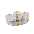 thumbnail image 1 of Fiocias Compartmented serving tray, nut dish, decorative appetizer tray, snack plate for Clear, 1 of 9