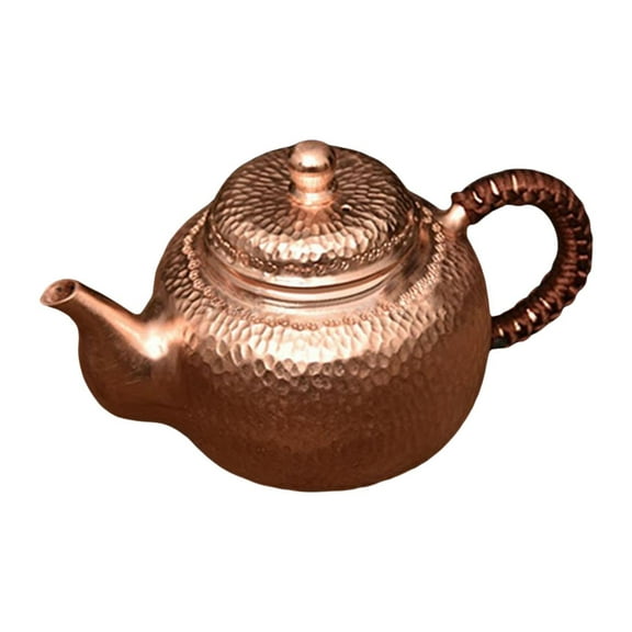 Fiocias Copper Tea Kettle Tea Boiler Heat Preservation with Filter Teaware Accessory Tea Teapot A