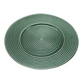 thumbnail image 1 of Fiocias Creative Glass Dinner Plates Round Serving Platter Stripes Patterns Dinner Plate Green, 1 of 9