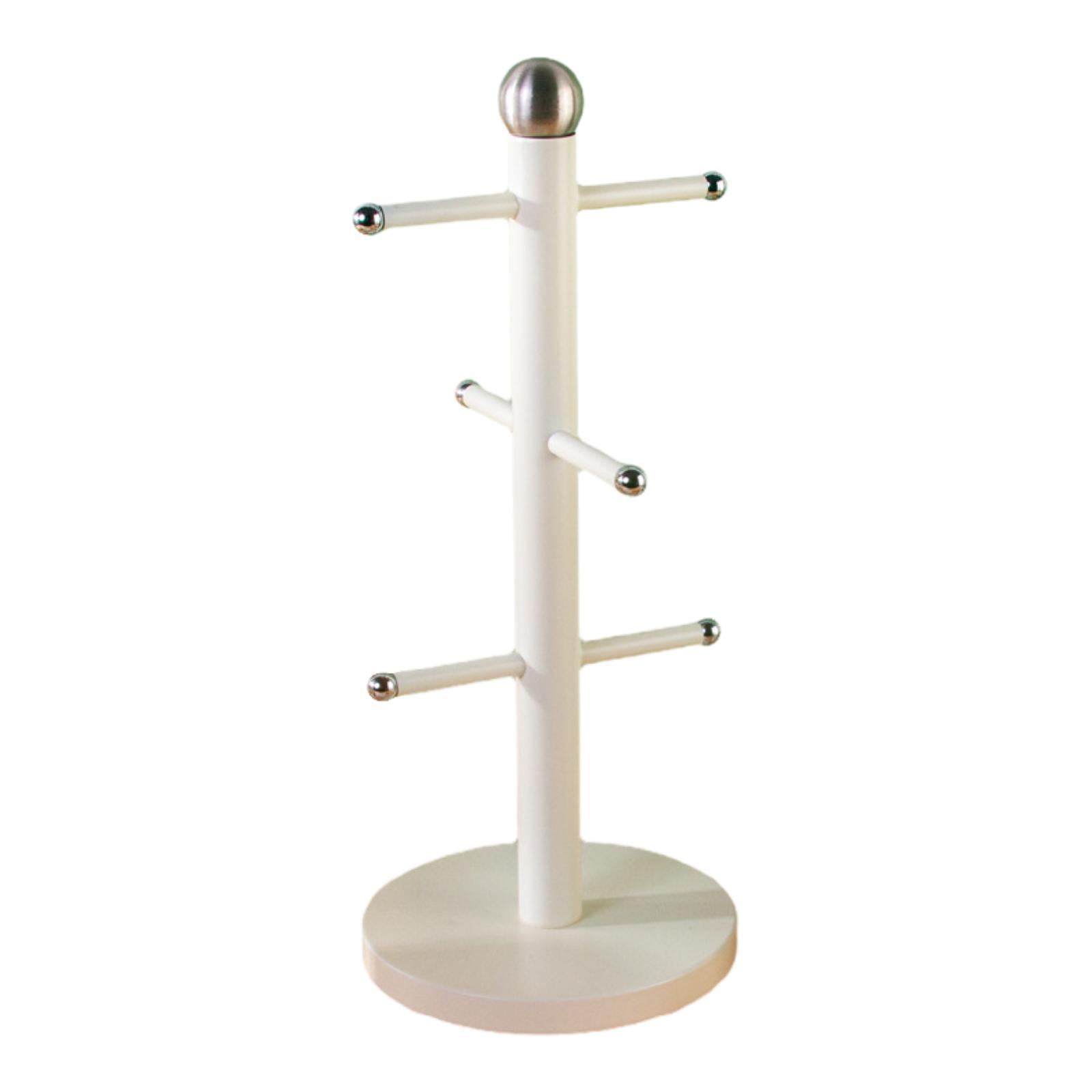 Fiocias Cup Drying Rack Glass Bottle Holder for Glass Bottles Cosmetics Baby Bottles White