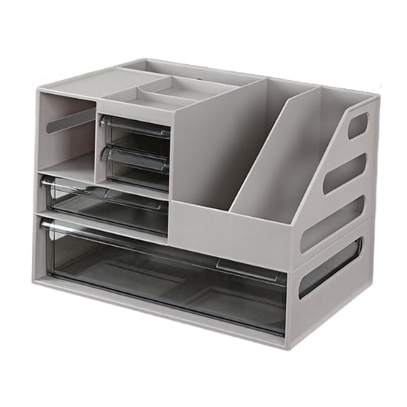 Fiocias Desk Organizer with Drawer Multifunctional Desk Organization Portable Desk File