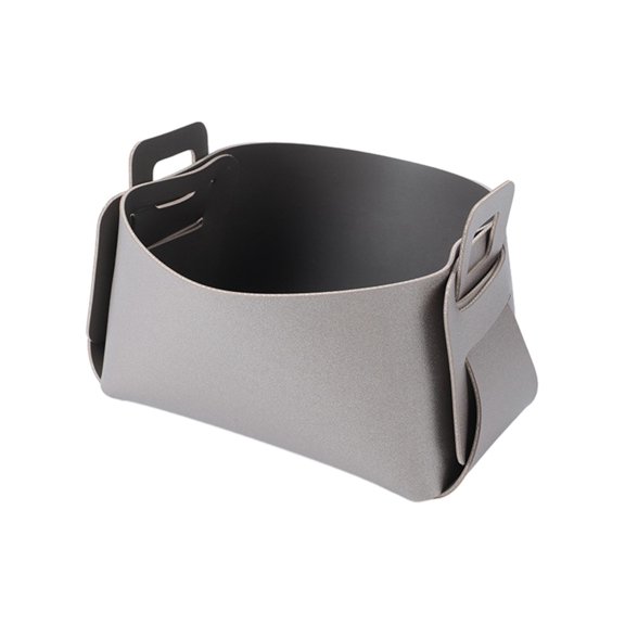 Fiocias Desktop Storage Basket Cosmetic Organizer Pantry Organization Storage Bin Modern Gray