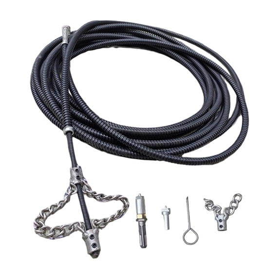 Fiocias Drain Cleaner Snake Drain Opener with Connector Hair Removal Tool Dredging Tools 5m