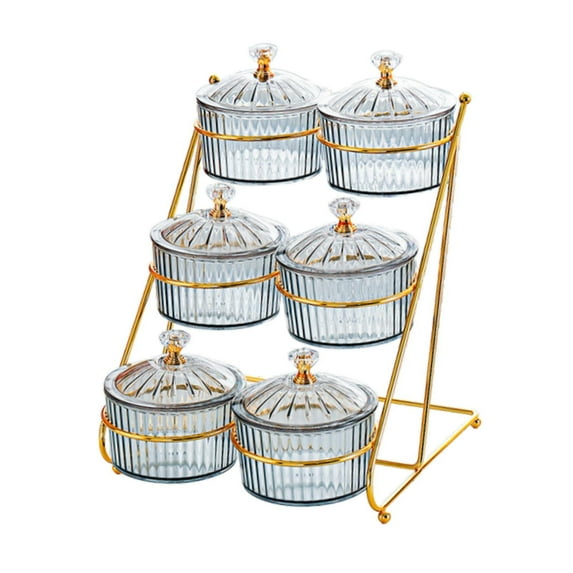 Fiocias Dried Fruit Dish Appetizer Tray Storage Container Snack Dishes Food Storage Tray Grey