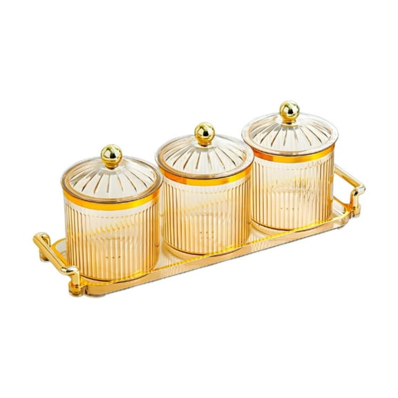 Fiocias Dried Fruit Snack Serving Plate Snacks Dish with Lid Divided Serving Platter for Amber