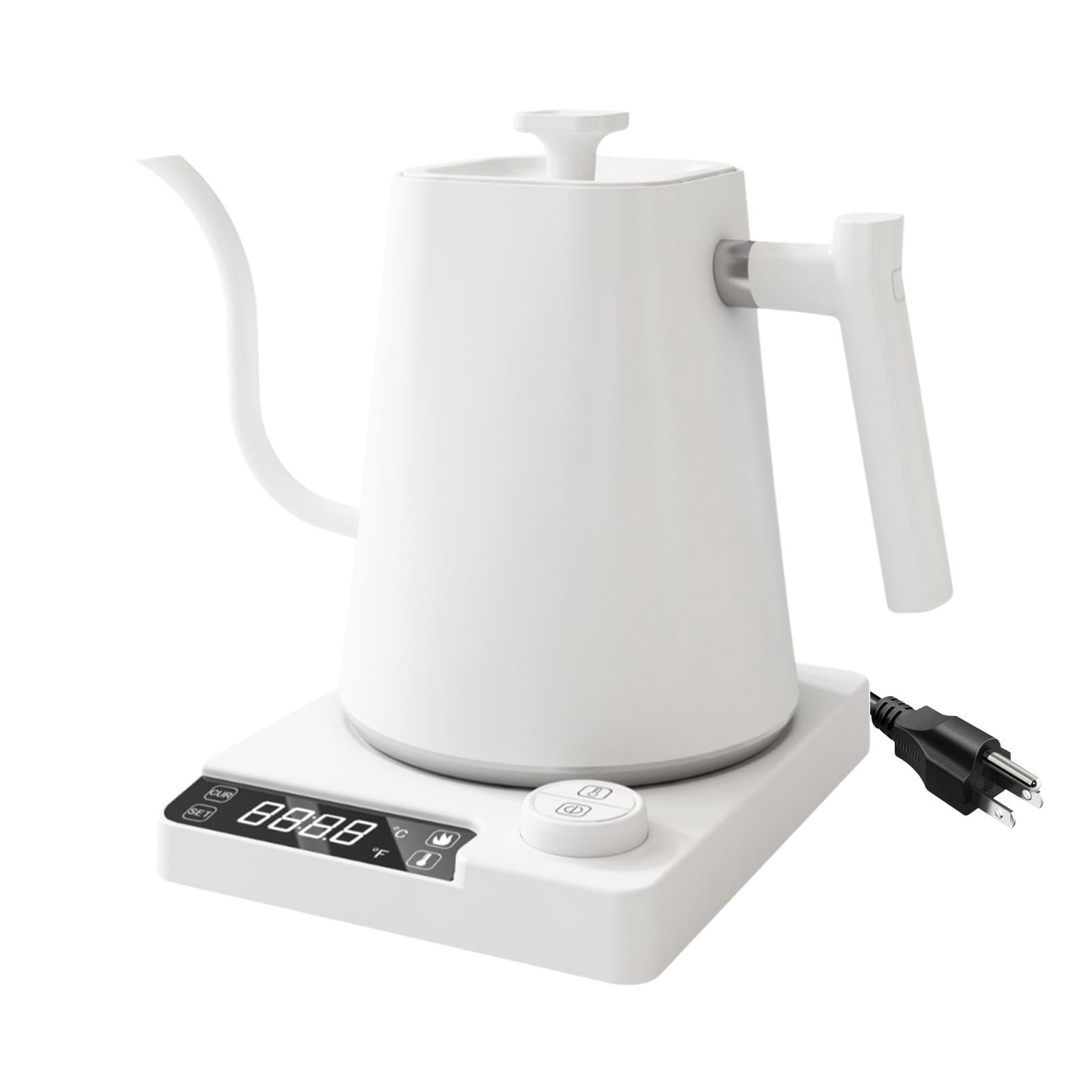 Fiocias Electric Gooseneck Kettle Electric Tea Pot 900ml Capacity Multifunction for Pour