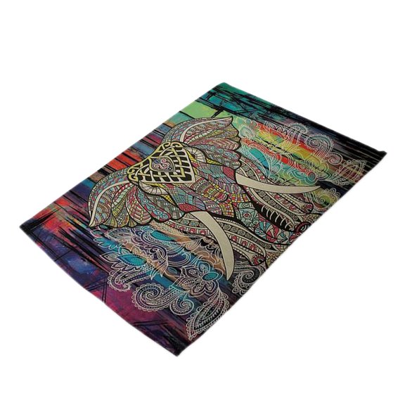 Fiocias Elephant Pattern Insulation Bowl Placemat Dining Pad Western Table Mat 10