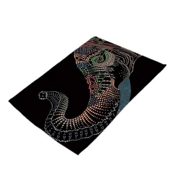 Fiocias Elephant Pattern Insulation Bowl Placemat Dining Pad Western Table Mat 4