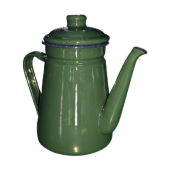 Fiocias Enamel Coffee Pot 1.1L Coffee Kettle , Vintage, Stovetop Teapot Water Kettle for Green