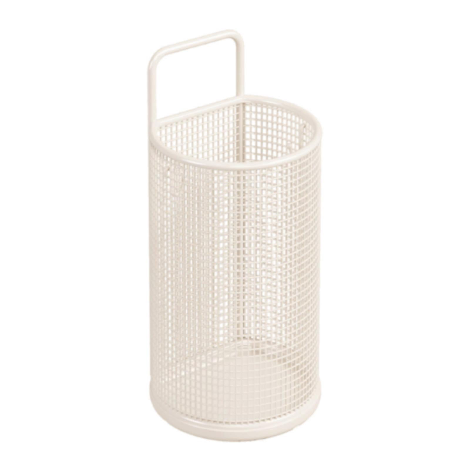 Fiocias Entryway Storage Umbrella Holder, Modern Portable Stable Umbrella Rack Organizer White