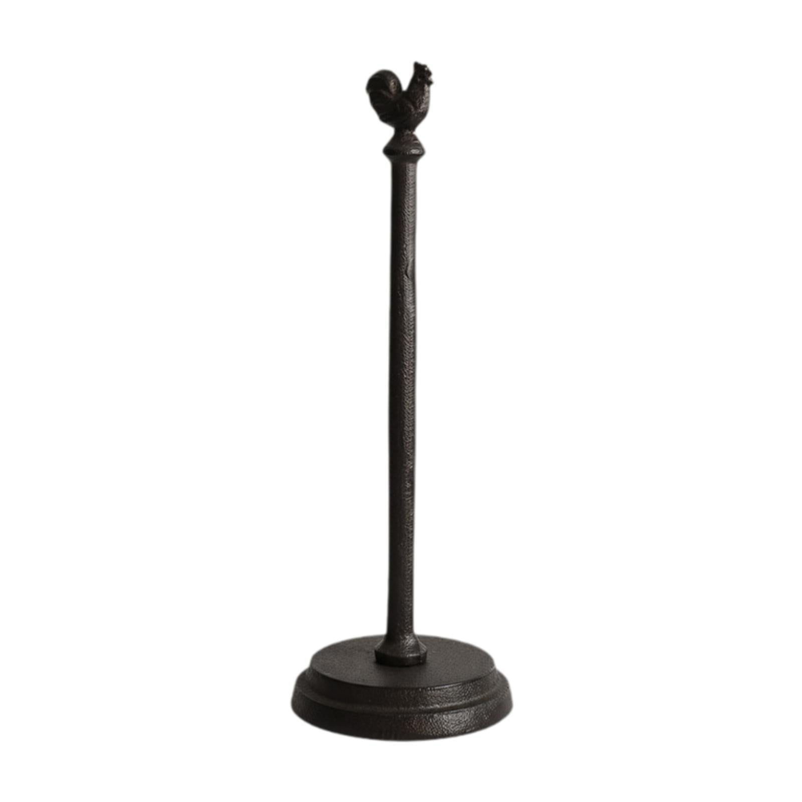 Fiocias European Retro Paper Towel Holder Stable Iron Tissue Stand Organizer for Kitchen