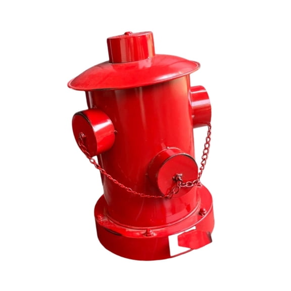 Fiocias Fire Hydrant Trash Can Garbage Bin Simplistic Red for Dogs to Pee on Wastebasket