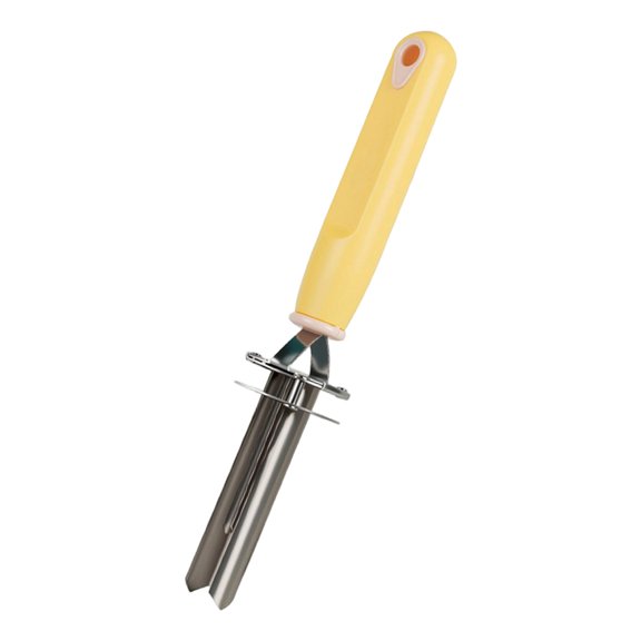 Fiocias Fruit Core Remover Tool, Ergonomic And Sturdy Stainless Steel Fruit Core Remover Yellow