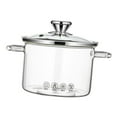 thumbnail image 1 of Fiocias Glass Cookware Pot, Heat Resistant High Borosilicate Glass Pasta Pot, Noodle Pot 1.8L, 1 of 7