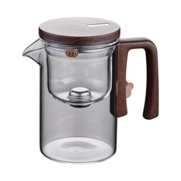 Fiocias Glass Tea Pot Loose Leaf Tea Maker with Removable Infuser Everyday Teaware Glass clear 520ml