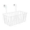 thumbnail image 1 of Fiocias Grid Storage Baskets with Hooks, Metal Hanging Basket ,Kitchen Storage Organizer White, 1 of 9
