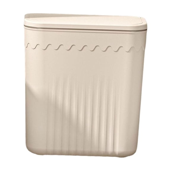 Fiocias Hangable Kitchen Waste Compost Bin Save Space Multifunction Holder Waste Sorting White 7L