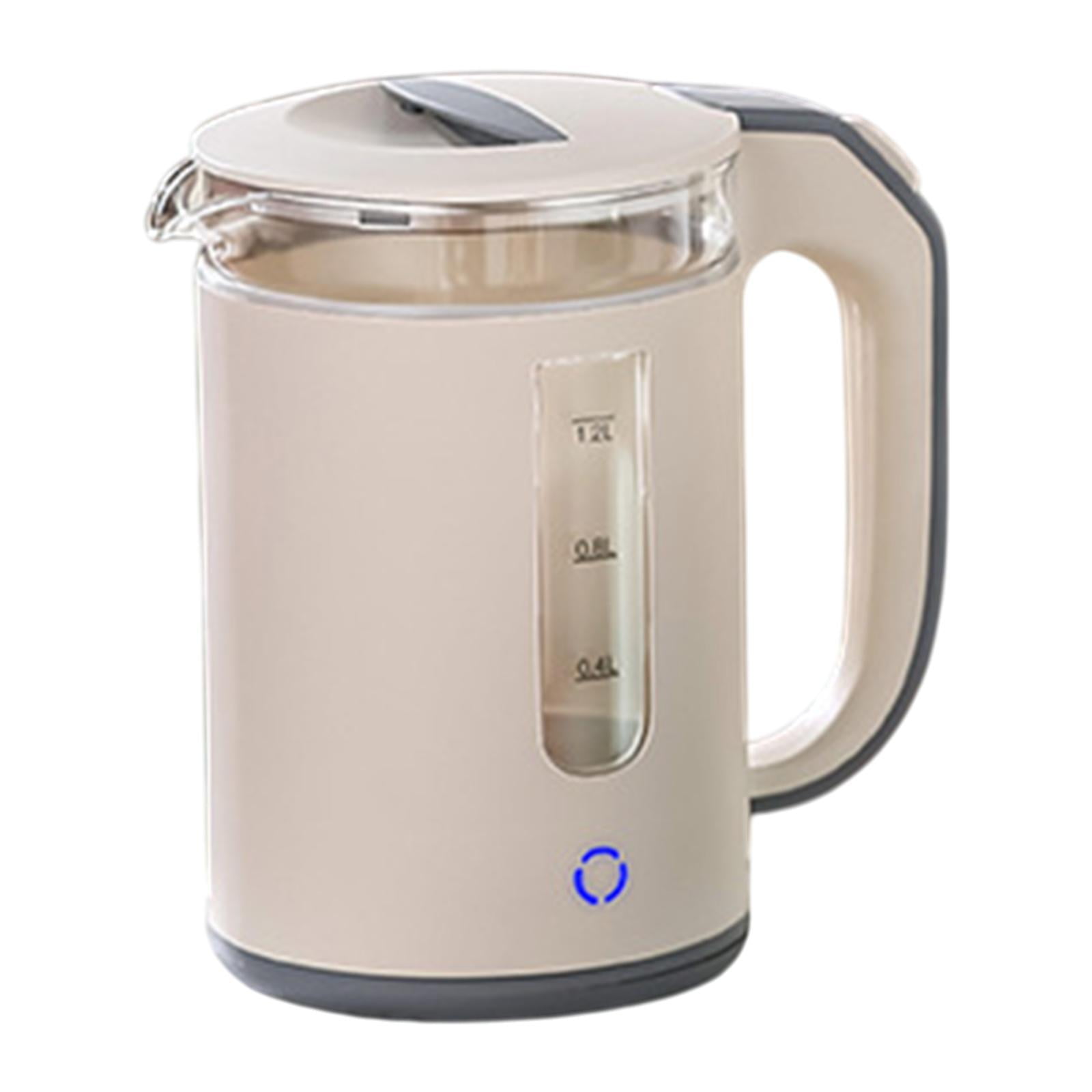 Fiocias High Borosilicate Glass Electric Kettle Hot Water Kettle for Hotel Daily Use Apricot color