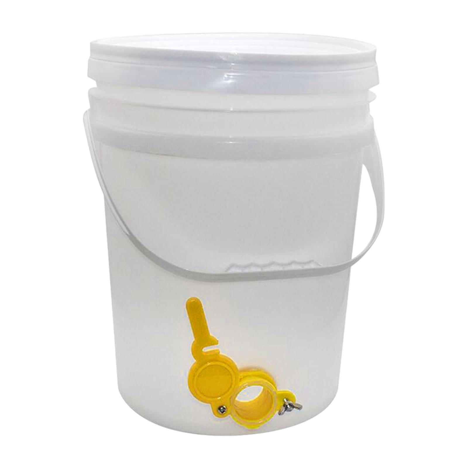 Fiocias Honey Bucket, Honey Extractor Equipment, Syrup Dispenser, Portable, Lightweight, 25L