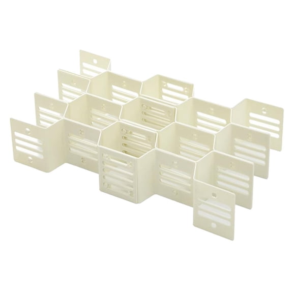 Fiocias Honeycomb Storage Partition Organizing Seperated Board Compartmental White