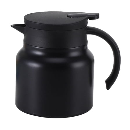 Fiocias Insulated Stainless Steel Coffee Carafes Non Slip Silicone Base Insulated Coffee black
