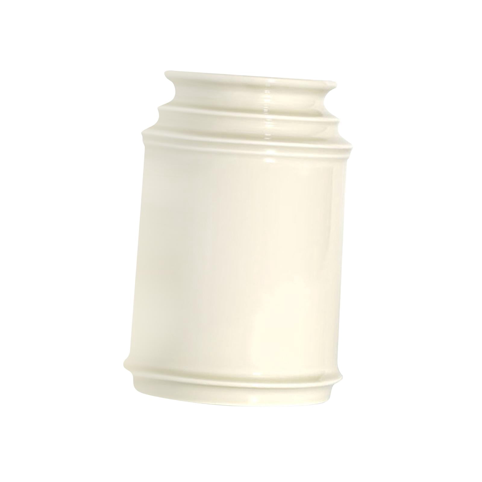 Fiocias Kitchen Utensil Holder Ceramic Tableware Stand Resuable Nordic Chopstick Storage White L