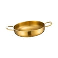 thumbnail image 1 of Fiocias Korean ramen pot Rapid heating Multi-purpose kimchi soup pot Cooking pot Kitchen 24 cm Gold, 1 of 9