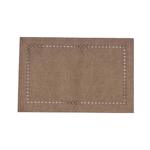 Fiocias Linen Cotton Dish Drying Mat Drain Pad Draining orange