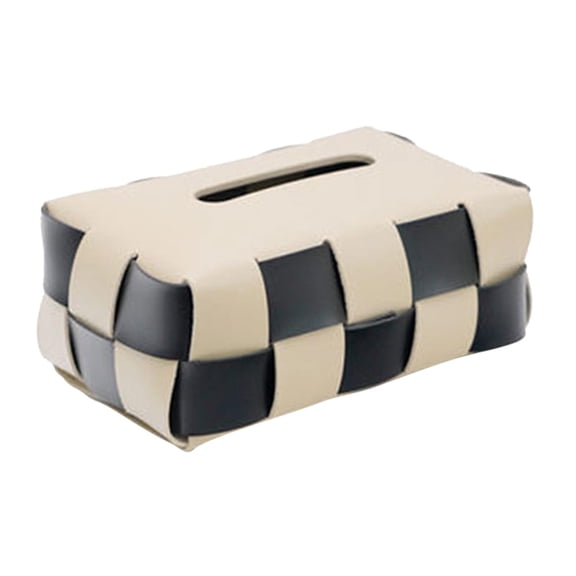 Fiocias Luxury Tissue Box Tissue Holder Cover Decorative Paper Storage Holder Modern for Beige