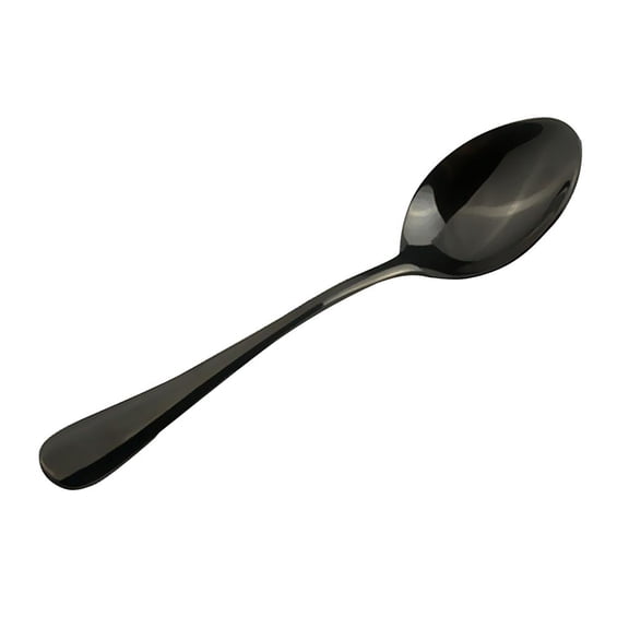 Fiocias Metal Teaspoons Stainless Steel Spoons Coffee Tea Spoon Teaspoon Black 14 cm