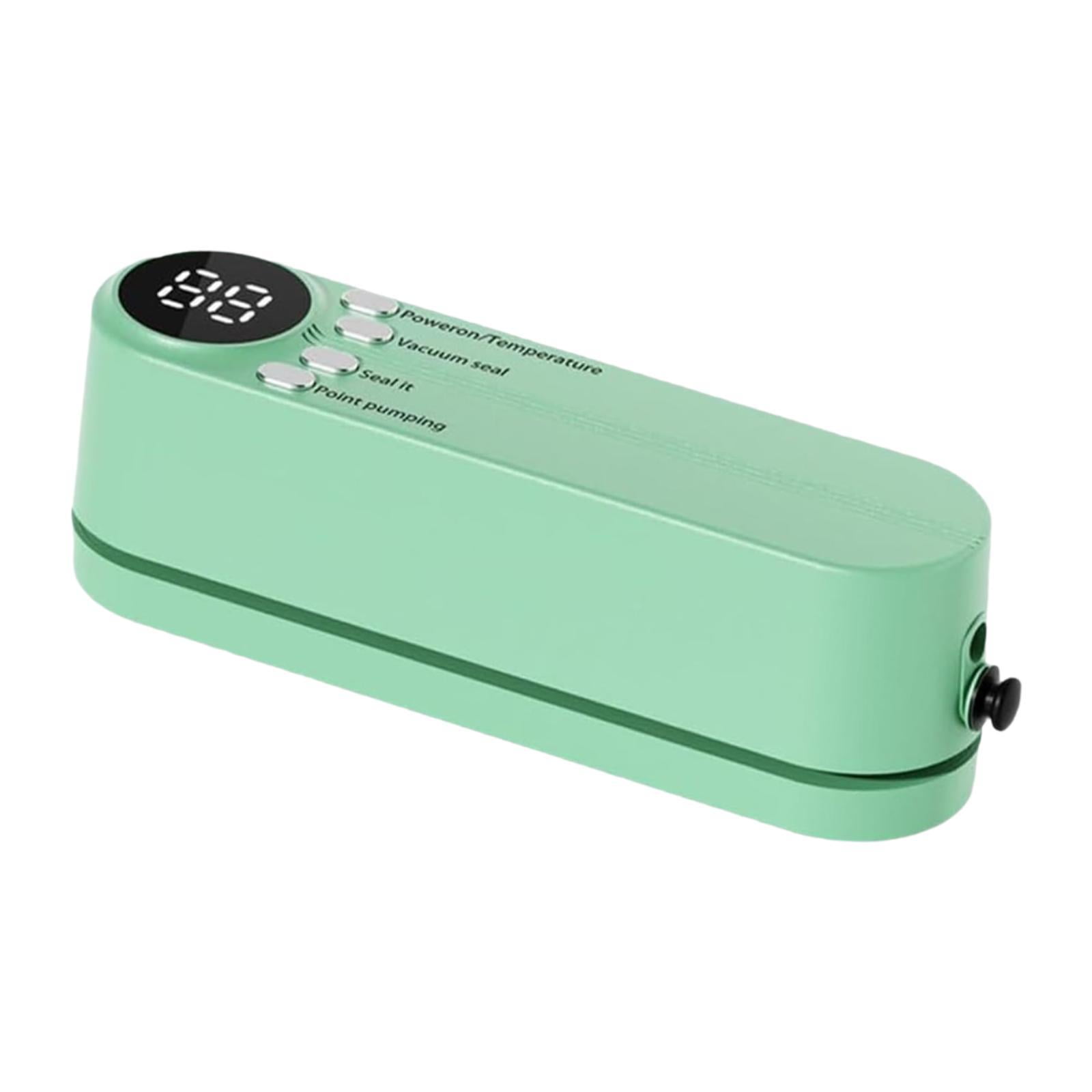 Fiocias Mini Cordless Vacuum Sealer Multi Purpose Household for Food Storage Food Vacuum Green