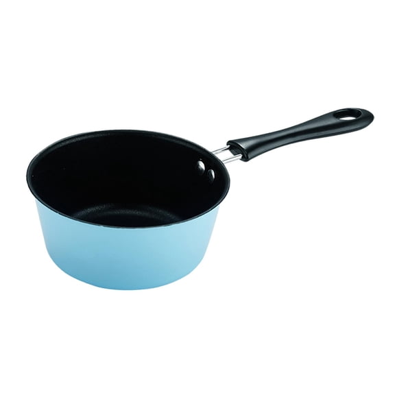 Fiocias Mini Non-Stick Frying Pan with Long Handle, Metal Cookware, Small Frying Pan for Blue Steel Pot