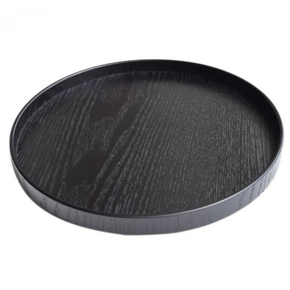 Fiocias Multifunction wooden shell decorate tray serving tray decorative plate for food, 21cm