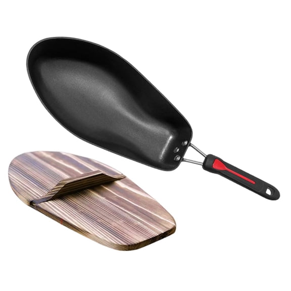 Fiocias Nonstick Fish Frying Pan Cooking Pan Premium Easy to Use Fish Shaped Skillet