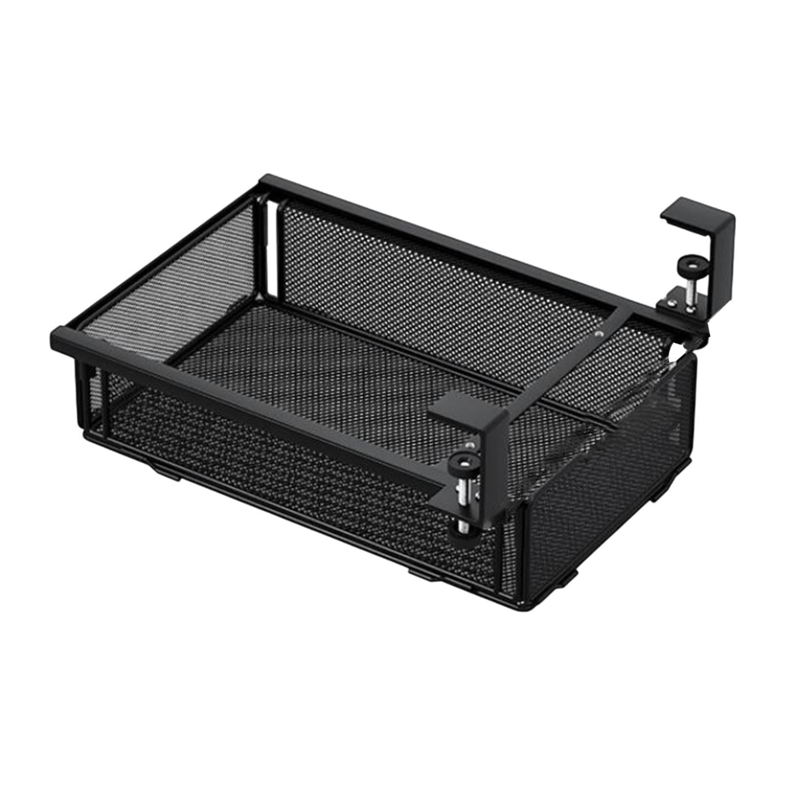 Fiocias Office Under Desk Organizer Storage Desktop Organization Adjustable Multipurpose