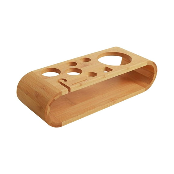 Fiocias Portable Cocktail Shaker Wooden Rack Stand Bartending Tool Gift Stable Tabletop