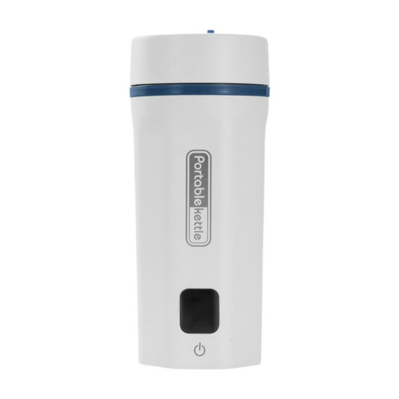 Fiocias Portable Electric Heating Kettle Small Hot Water Boiler 6 Adjustable Temps 550ml white