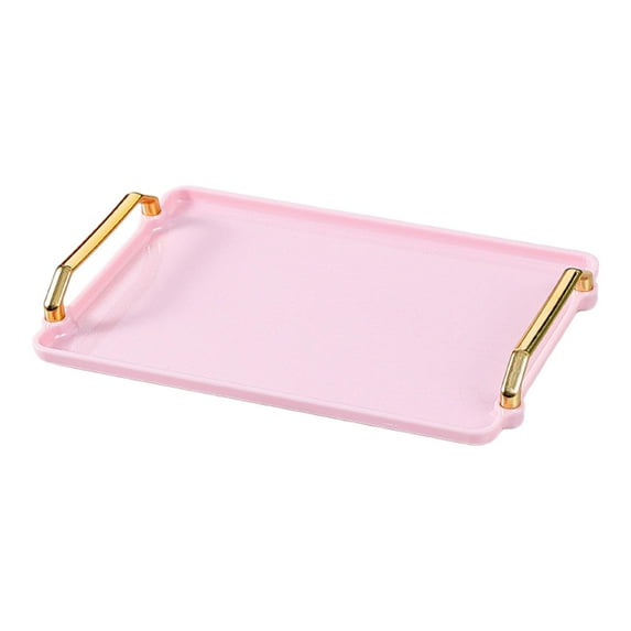 Fiocias Rectangle Serving Tray Tea Cup Water Kettle Holder Luxury Multifunctional Vanity