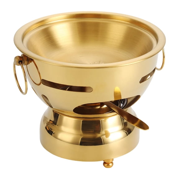 Fiocias Shabu Hot Pot Ramen Pot Cookware Stew Pot Portable Mini Cooking Pot Stockpot for Gold
