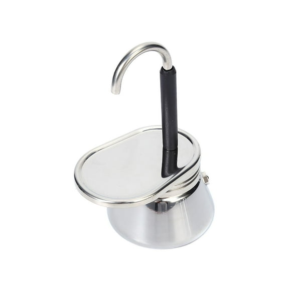 Fiocias Single Spout Mini Coffee Pot Coffee Accessory Easy to Carry Cafe Maker Stainless