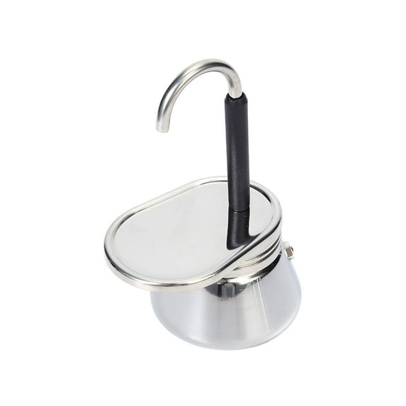 Fiocias Single Spout Mini Coffee Pot Coffee Accessory Easy to Carry Cafe Maker Stainless