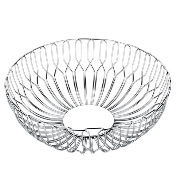 Fiocias Stainless Steel Bread Basket Vegetable Storage Container Rustproof Portable Food Large
