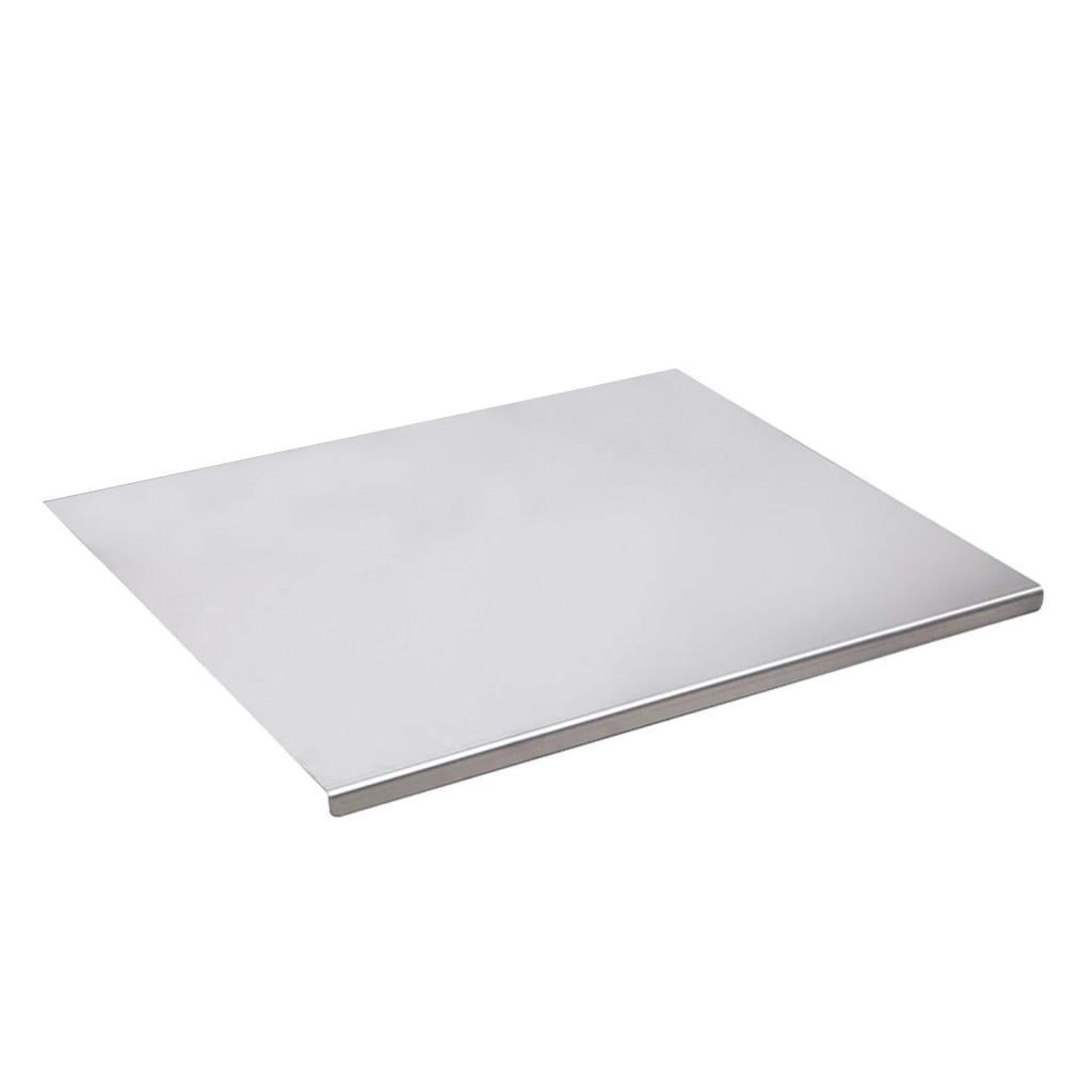 Fiocias Stainless Steel Chopping Board Heavy Cutting Board Meat Vegetables Bread Cutting 40cmx50cm