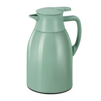 Fiocias Stainless Steel Coffee Insulation Jug Vacuum Insulated Coffee Beverage Dispenser 1L