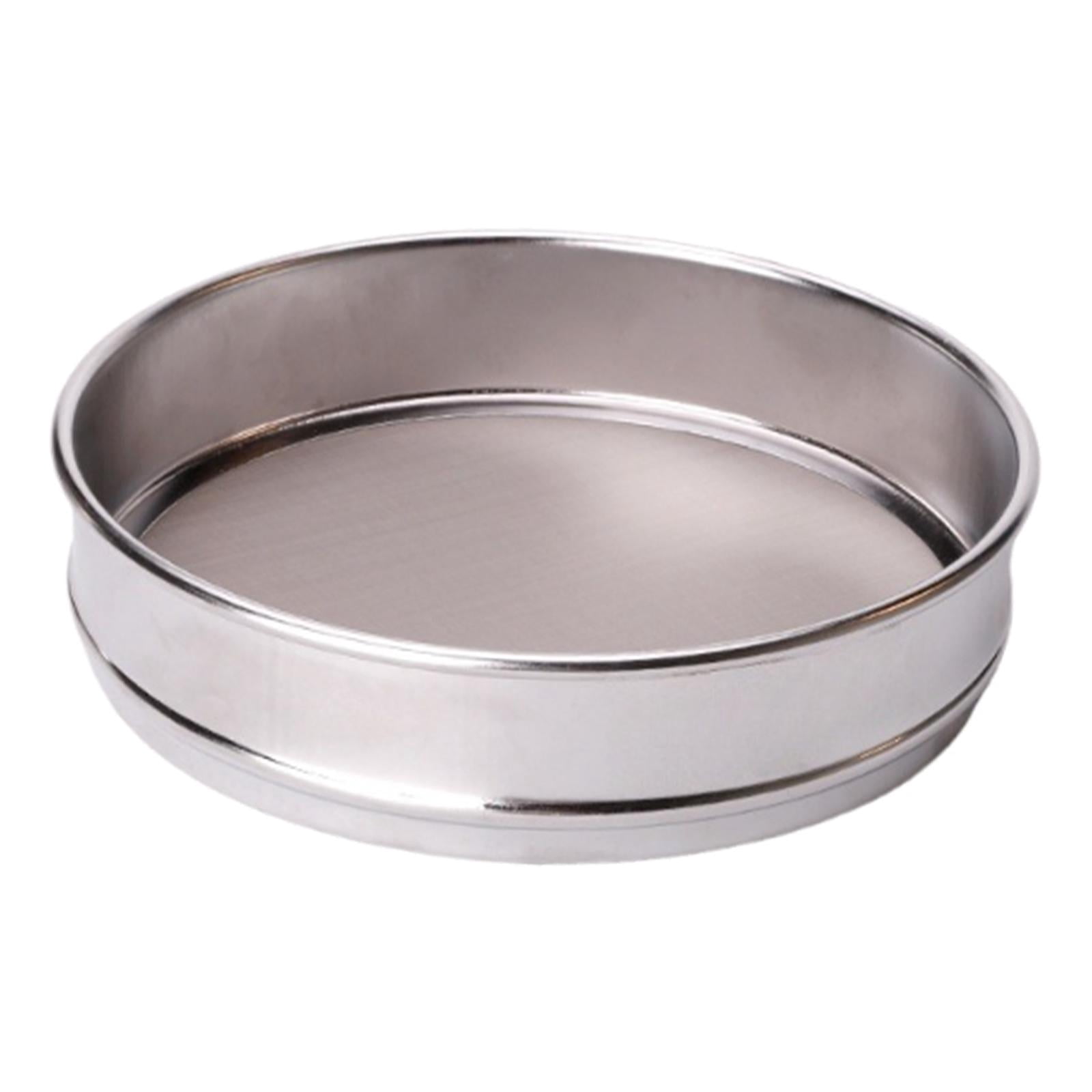Fiocias Stainless Steel Flour Sieve Sieve Round Flour Sifter for Baking ...