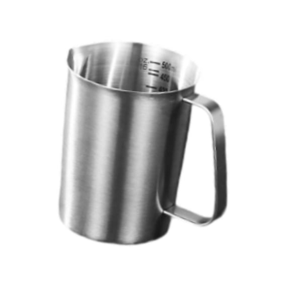 Fiocias Stainless Steel Measuring Cup ,Precision Engraved, Markings ,with Handle Kitchen 500ml