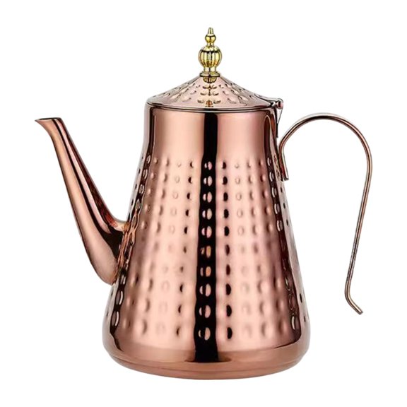 Fiocias Stainless Steel Tea Kettle Blooming Loose Leaf Tea Maker Removable Infuser Water 2.0L